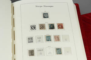 Norge. Samling frimærker i album 1855-1996