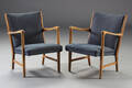 Fritz Hansen. Par lænestole, 1940erne, mod. 8375 2