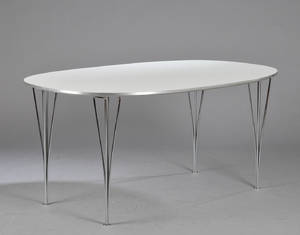 Piet Hein 1905-1996  Bruno Mathsson 1907-1988. Spisebord - Elipsebord