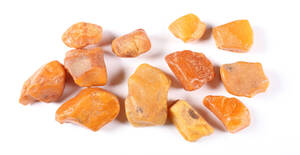 Uforarbejdede ravklumper, ca. 200 gram 12