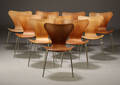 Arne Jacobsen, 7er stole, teaktræ, model 3107 10