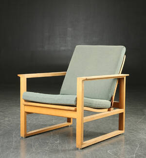 Børge Mogensen, slædestol af eg, model 2256