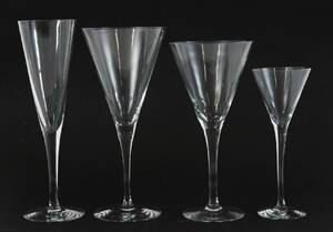 Glasservisdelar 14st, Orrefors