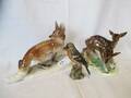 3 FIGURINER H 18,5- 13- 14 CM
