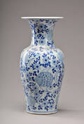 Stor kinesisk vase af porcelæn