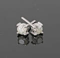 14K diamond earrings approx. 0.50ct 2