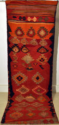 Persisk Nomadkelim, 300 x 100 cm.