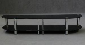 Fernsehtisch mit Glasplatten