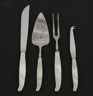Serveringsbestick 4 delar, sterlingsilver, Mylius, Norge