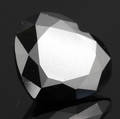 Uindfattet behandlet sort diamant ca 9.73  ct.