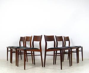 Set Esstischstühle aus Teakholz der 1960er Jahre6