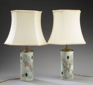 Et par kinesiske hatstands af porcelæn, ca. 1900 2 