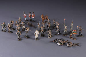 Samling lineol soldater mm. 31