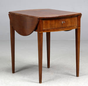 Klapbord, mahogni, 1900-tallet