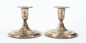 Ljusstakar ett par, silver, 1960