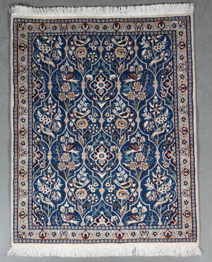 Persisk Nain m silke, 120 x 96 cm
