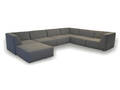 COUZ 151. Modulsofa bestående af 7 moduler, betrukket med slidstærkt SOHO stof i Light grey. Designet af COUZ DESIGN TEAM Denne vare er sat til omsalg under nyt varenummer 4105209