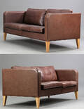 Grandt Design. Et par 2,5 pers. sofaer, model 80, med Montana læder 2