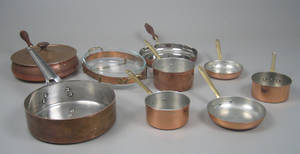 Georg Jensen m.fl. Kobberkøkkentøj 9