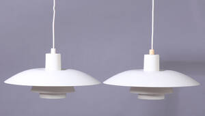 Poul Henningsen. Par PH4 pendler, hvide 2
