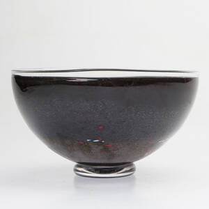 BERTIL VALLIEN. SKÅL, glas, Kosta Boda, signerad, Satellite 1900-tal.