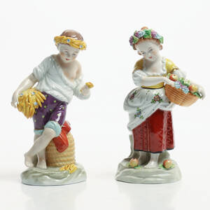 FIGURINER, 2 st, porslin, Tyskland