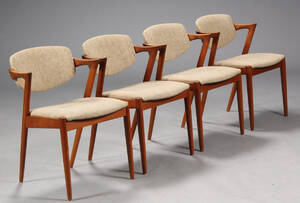 Kai Kristiansen. Armstole, teak, model 42. 4 