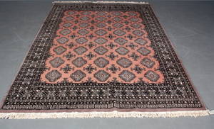 Pakistansk tæppe, 220 x 180 cm.