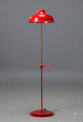Niclas Hoflin, Rubn, golvlampa Bolero Small med bord, röd blank
