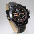 T4S - Sport Chronograph - Black Sun mit Lederarmband