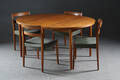 Nils Jonsson, Troeds. Matbord med fyra stolar i teak. 5