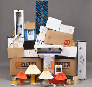 Samling diverse lamper 100