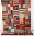 Orientmatta, flatvävd, Patchwork, 272x204 cm