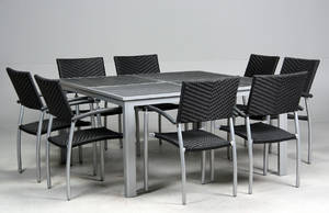 Havemøbelsæt, artwood, polyrattan. 9