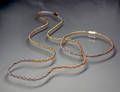 Kordelkette und Armband Tricolor 2 26,4 g.