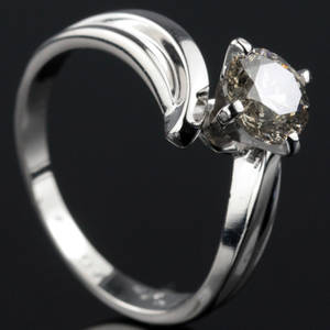 Solitaire ring ca. 1.11 ct.