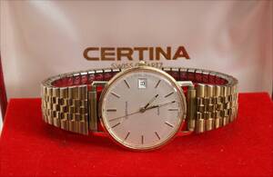 Herrarmbandsur i 18k, Certina