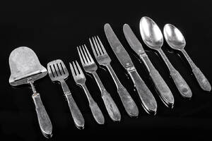 Georg Jensen. Mitra bestik af stål 58