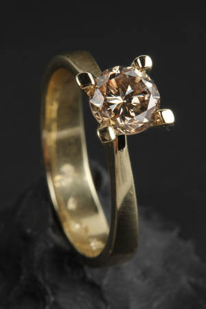 Solitairering - ca. 1.0 ct.