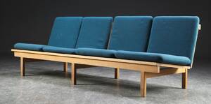 Børge Mogensen. Fire-pers. sofa, egetræ, model 2218