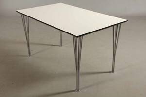 Spisebord i hvid laminat