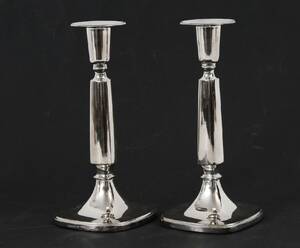 Ljusstakar ett par, silver, Tore Eldh, 1963