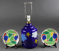 Per Arnoldi. Bordlampe og to platter 3