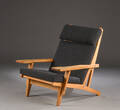 Hans J. Wegner. Højrygget lænestol, model GE-375  Denne vare er sat til omsalg under nyt varenummer 4895547
