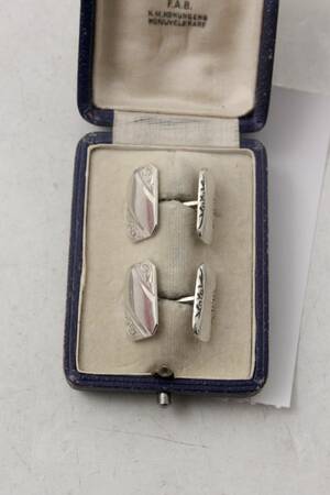 Manschettknappar, silver