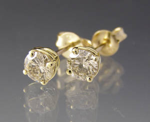 Par brillant ørestikker ca. 0.83 ct.