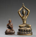 To Buddhafigurer af bronze 2