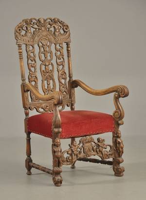 Kongestol af eg, 1900-tallet