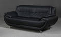 3-pers. sofa, sort læder, model Nice  Denne auktion er annulleret - se nu vare 1910772