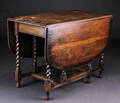Gateleg bord af egetræ, 1800-tallet  